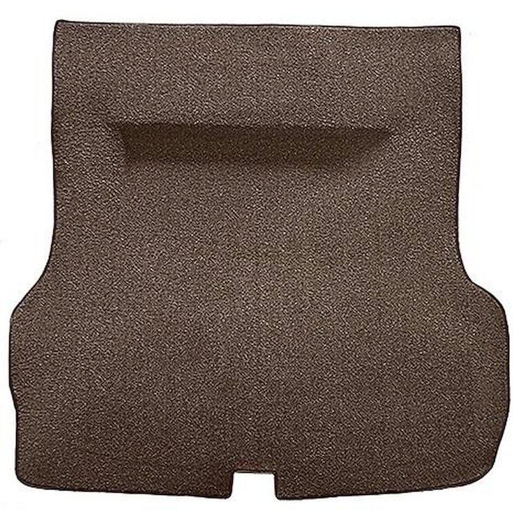 TF218971 1955-57 Bel Air, Two-Ten; 2/4 Door Hardtop, Molded Trunk Carpet w/o Spare Tire Cutout; Mass Back; Loop; Dark Brown