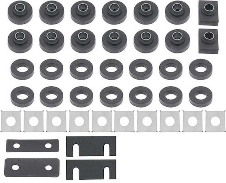 TF400207 Body Mount Bushing Set for 1955-1957 Chevy Bel Air, 150, 210, Nomad Sedan, Station Wagon