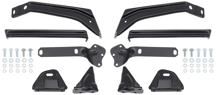 TF400309 Front Bumper Bracket Set for 1957 Chevy Bel Air, 150, 210, Nomad