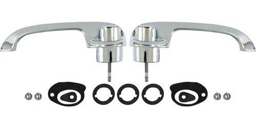 TF400417A Outer Door Handle Set for 1955-1957 Chevrolet Bel Air, 150, 210 [2 Door Hardtop/Convertible/4 Door Hardtop Rear]