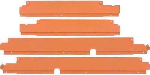 TF400899 Floor Wiring Covers 1955-57 Chevy Bel Air, 150, 210; 4 Door Hardtop; Front and Rear