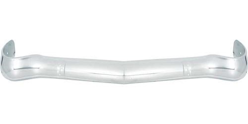 TF400957 Chrome Front Bumper; 1956 Chevrolet Bel Air, 150, 210, Nomad; 1 Piece California Style; OE Design; For Use With