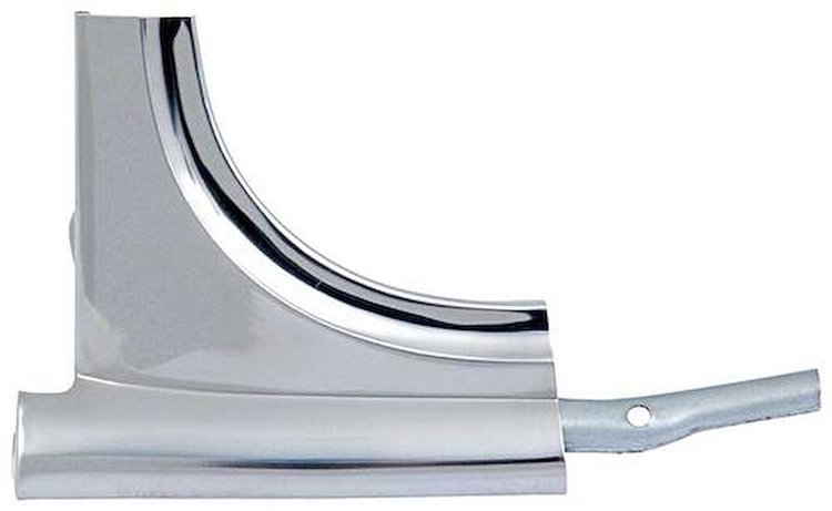 TF401231 Lower Corner Windshield Molding 1955-57 Chevy; RH; Stainless Steel