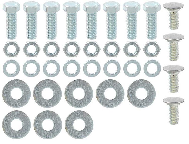 TF402019 Front Smoothie Bumper Mounting Hardware Set for 1955 Chevrolet 150, 210, Bel Air