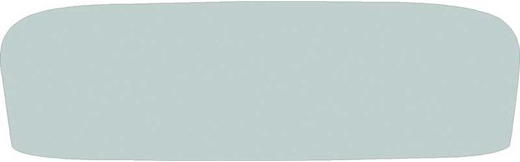 TF41015C Back Window Glass; 1955-57 Chevy Bel Air; Rear 2 Door Hardtop; Green Tint