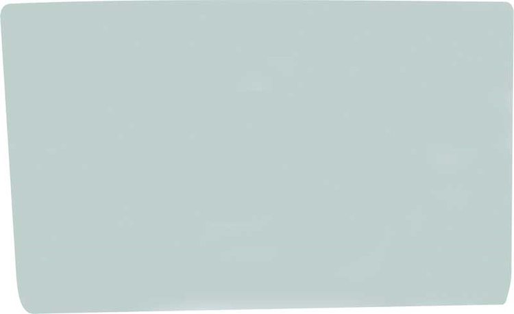 TF41023C Front Door Glass; 1956-57 Chevrolet/Pontiac; 4-Door Hardtop; Green Tint