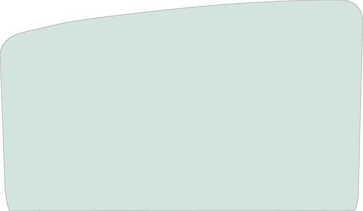 TF41028C Rear Door Glass; 1955-57 Chevrolet/Pontiac; 4 Door Sedan; Green Tint