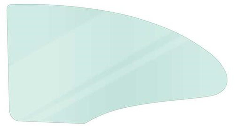 TF41030C Quarter Glass-1955-57 Chevrolet/Pontiac; 2 Door Hardtop; Green Tint