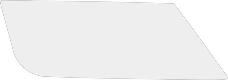 TF41035A Quarter Glass-1955-57 Nomad/Safari Quarter Clear Slider Glass