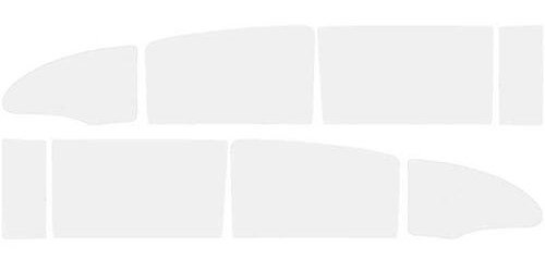 TF41054D Side Window Glass Set 1955-57 Chevrolet 4-Door Sedan 8-Piece Grey Custom Tint