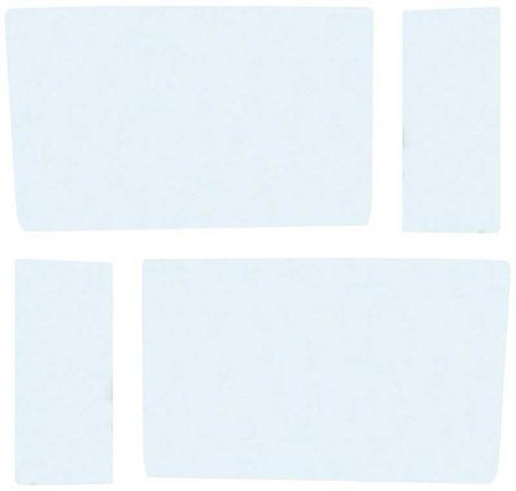 TF41055A Clear Side Window Glass Set 1955-57 Chevrolet Sedan Delivery 4-Piece