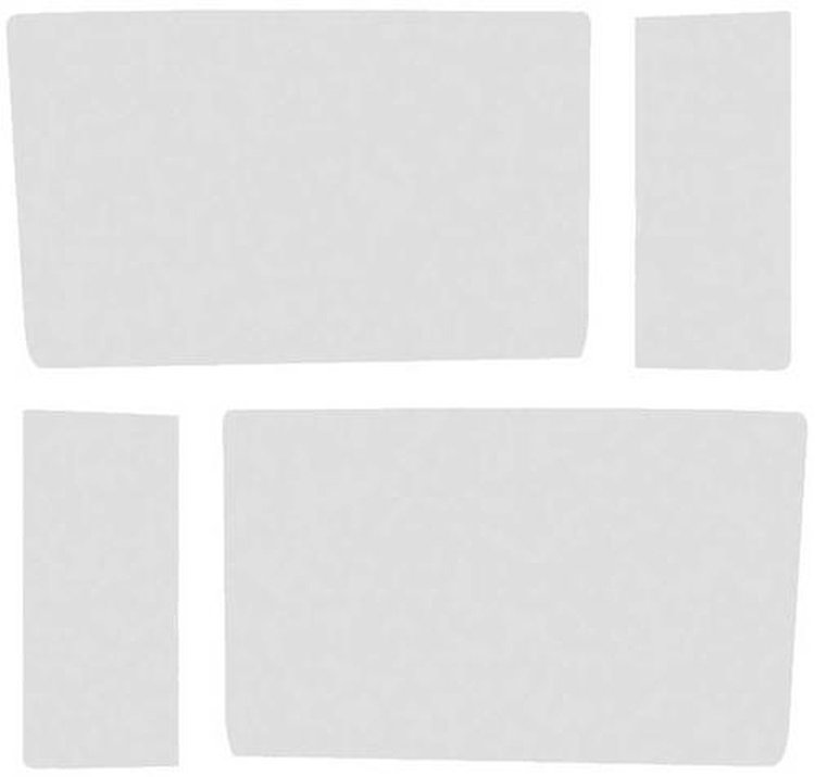 TF41055D Tint Side Window Glass Set 1955-57 Chevrolet Sedan Delivery 4-Piece Grey Custom