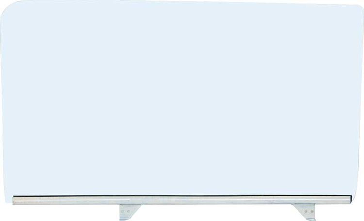 TF42213A Door Glass Assembly; 1955-57 2-Door Sedan/Wagon/Club Coupe/Delivery/Utility LH Clear