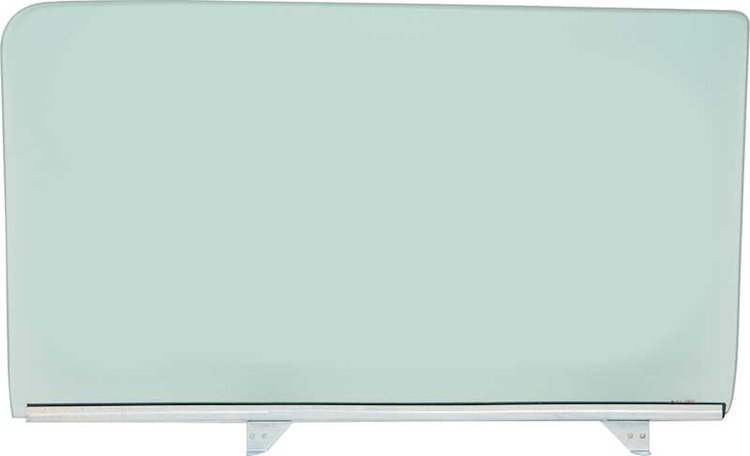 TF42213C Door Glass Assembly; 1955-57 2-Door Sedan/Wagon/Club Coupe/Delivery/Utility LH Green Tint
