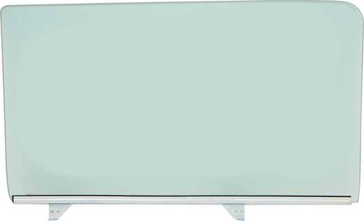 TF42214C Front Door Glass Assembly 1955-57 4-Door Sedan/Wagon RH Green Tint