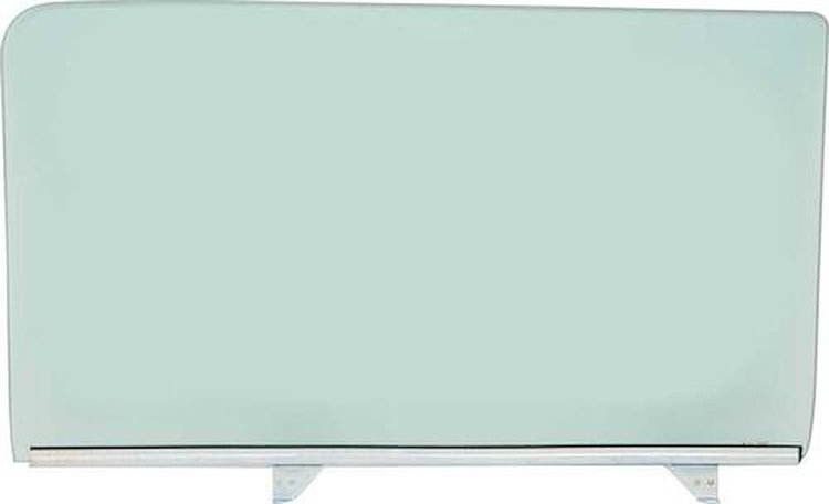 TF42215C Front Door Glass Assembly 1955-57 4-Door Sedan/Wagon LH Green Tint