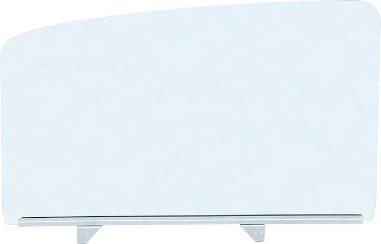 TF42221A Door Glass Assembly 1955-57 4-Door Sedan Clear LH Rear