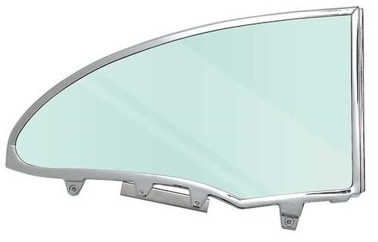 TF42230C Quarter Glass Assembly-1955-57 2-Door Hardtop RH Green Tint