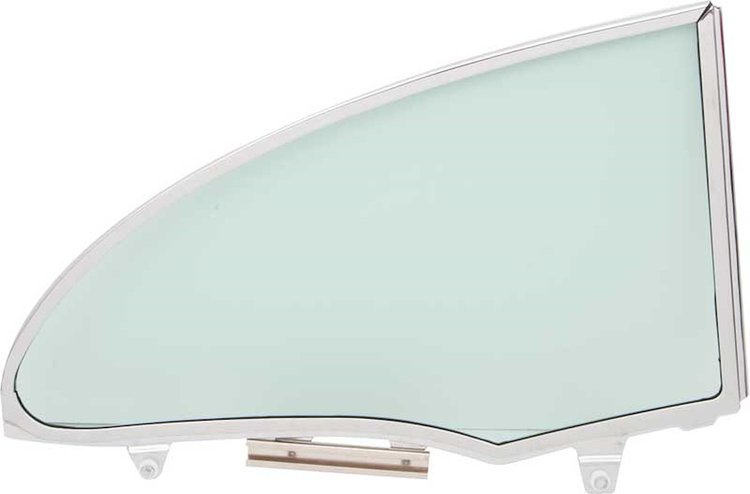 TF42231C Quarter Glass Assembly-1955-57 2-Door Hardtop LH Green Tint