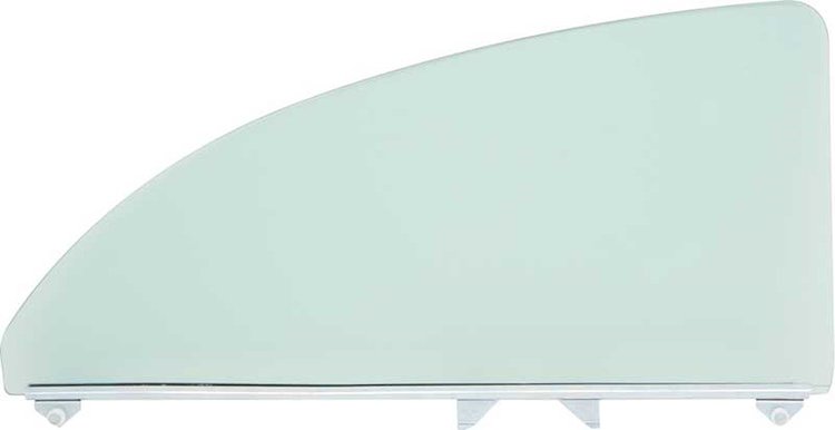 TF42234C Quarter Glass Assembly-1955-57 Chevrolet 2-Door Sedan/Club Coupe Green Tint RH