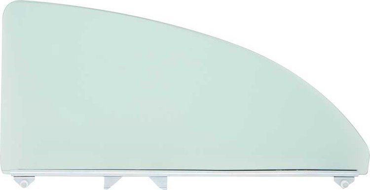 TF42235C Quarter Glass Assembly-1955-57 Chevrolet 2-Door Sedan/Club Coupe Green Tint LH