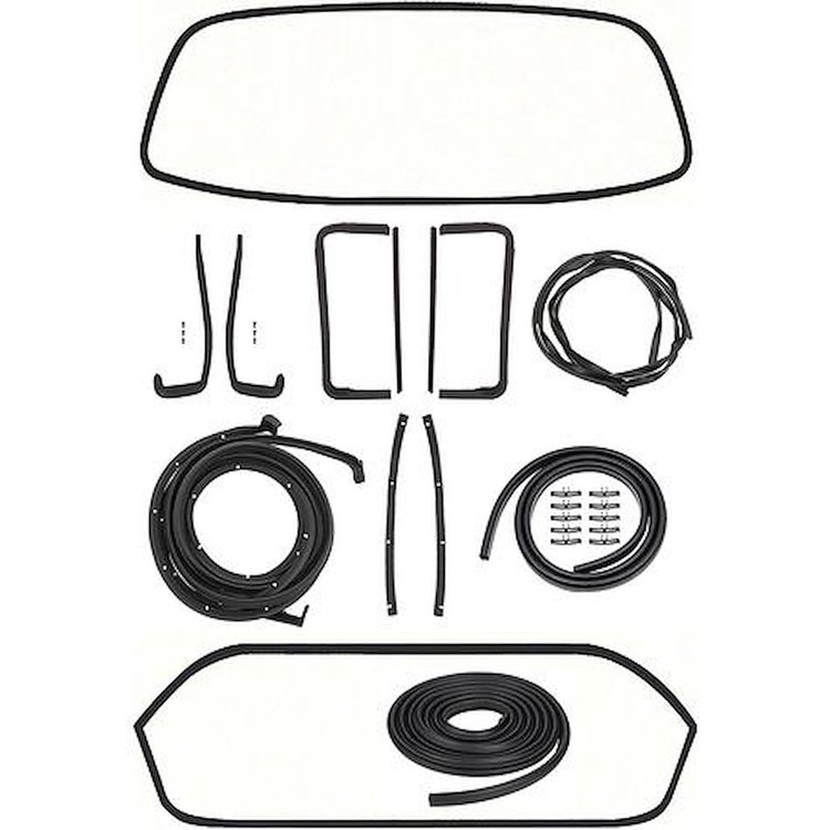 TF430001 1955-56 Chevy Bel Air, 150, 210; Weatherstrip Kit; 2 Door Hardtop