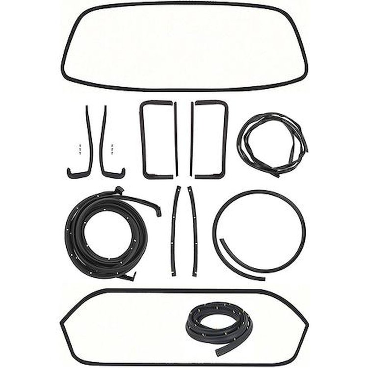 TF430002 1957 Chevy Bel Air, 150, 210, Weatherstrip Kit, 2 Door, Hardtop