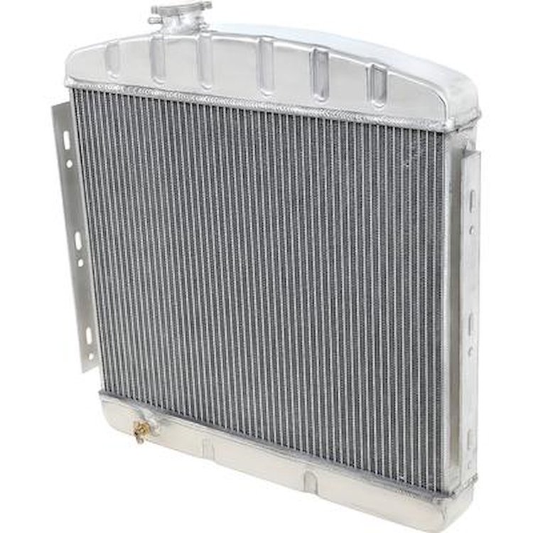 TF500218A 1955-57 Bel Air; Radiator; V8 Engine; 3 Row; Engine Side Mounting; Aluminum