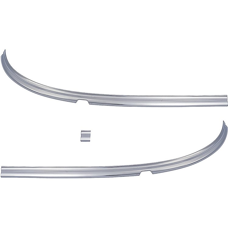 TF901057 1957 Chevrolet Bel Air, 150, 210, Nomad, Lower Windshield Molding, w/Wiper Cut-outs, 3 Piece