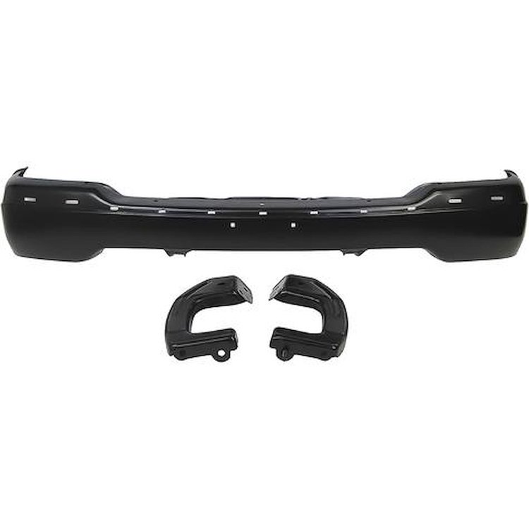 TK1250 Front Bumper; 1999-02 GMC Sierra; With Brackets; Black Paintable Finish