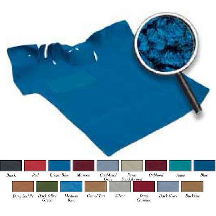TK16108B1 1973-74 GM Standard Cab Pickup 2 Wheel Drive / Column Shift Blue Molded Loop Carpet Set