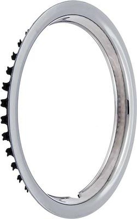 Stainless Steel Round Lip Trim Ring 14 in. x 6 in., 14 in. x 7 in., 1.500 in. Deep