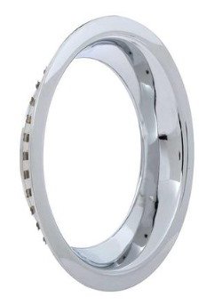TK3009 Rally Wheel Trim Ring, 15" x 3" Deep, Round Lip, Chrome