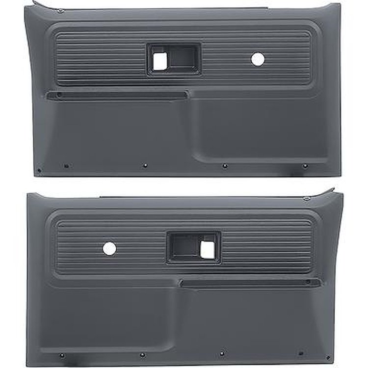 TL310601 Front Door Panels for 1977-80 Chevy/GMC Trucks, Blazer, Jimmy, Suburban [Black]