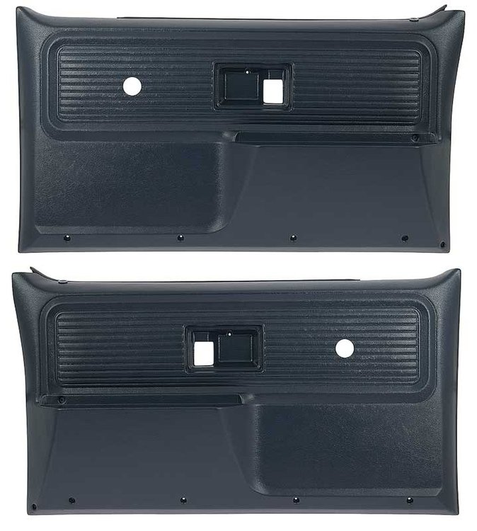 TL310602 Front Door Panels; 1977-80 Chevrolet/GMC Truck, Blazer, Jimmy, Suburban; Custom, Custom Deluxe, Cheyenne Style; Blue