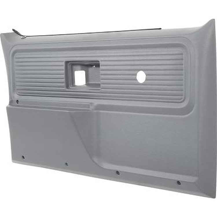 TL310603 Front Door Panels; 1977-80 Chevrolet/GMC Truck, Blazer, Jimmy, Suburban; Custom, Custom Deluxe, Cheyenne Style; Gray