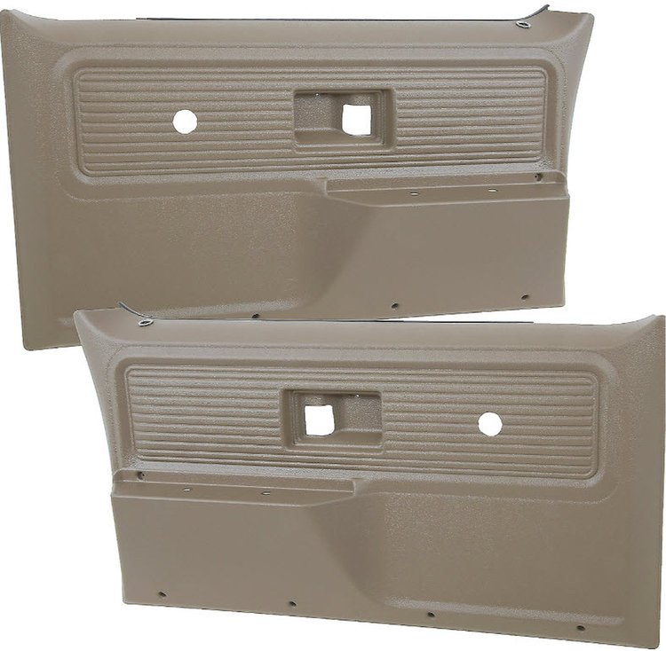 TL310605 Front Door Panels for 1977-80 Chevy/GMC Trucks, Blazer, Jimmy, Suburban [Saddle]