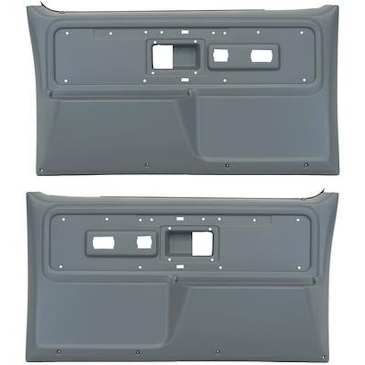 TL310703 Front Door Panels; 1977-80 Chevrolet/GMC Truck, Blazer, Jimmy, Suburban; Silverado; Gray