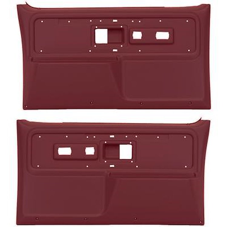 TL310704 Front Door Panels; 1977-80 Chevrolet/GMC Truck, Blazer, Jimmy, Suburban; Silverado; Red
