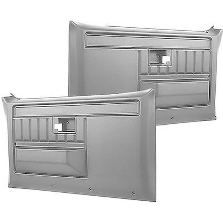 TL310803 Front Door Panels for 1981-91 Chevy/GMC Trucks, Blazer, Jimmy, Suburban [Gray]