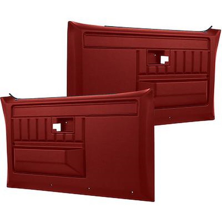 TL310804 Front Door Panels for 1981-91 Chevy/GMC Trucks, Blazer, Jimmy, Suburban [Red]