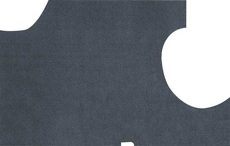 TM5063 1966-67 Impala Convertible Gray/White Herringbone Vinyl Trunk Floor Mat