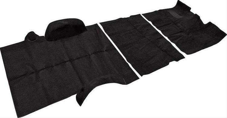 TN16101B1C 1973-74 Suburban 2WD w/ Column Shift; Black; Complete Loop Carpet Set