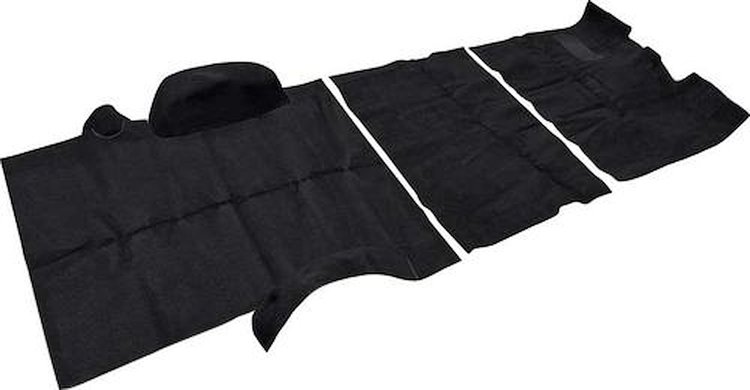 TN16201C1X 1975-80 Suburban 2 or 4 Wheel Drive Black Cargo Area Cut Pile Carpet