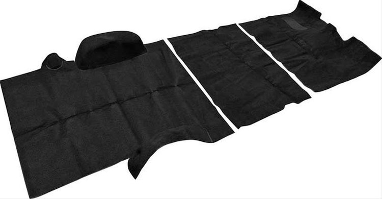 TN17101C1C 1981-91 Suburban 2WD w/ Column Shift; Black; Complete Cutpile Carpet Set