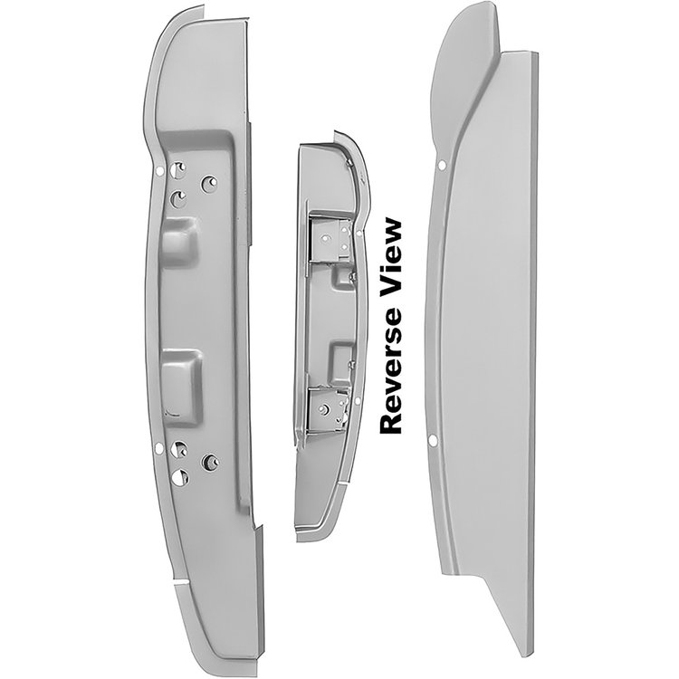 TR02500B Door Hinge A-Pillar Post Assembly for 1966-1967 Ford Bronco [Left/Driver Side]