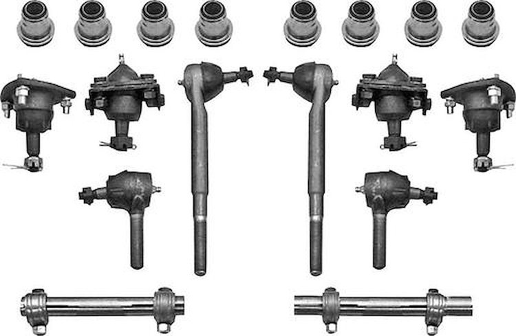 TR103107 Front Suspension Rebuild Set; 1955-57 Chevrolet 150/210/Bel Air; Manual Steering
