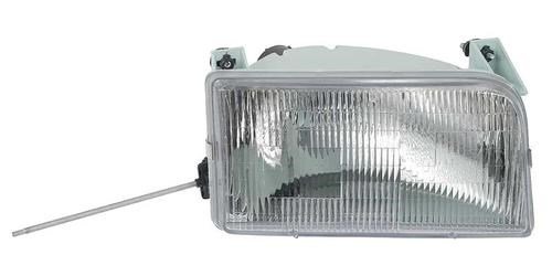 TR13008J 1992-97 F-150, F-250 Truck. Bronco Headlight Assembly; w/o Chrome Trim; Passenger Side