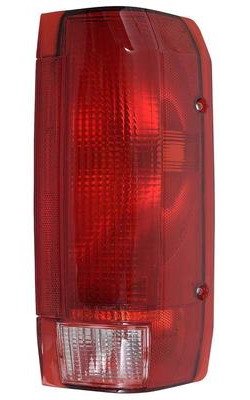 TR13450X 1989-97 Ford F150, F250, F350, Bronco; Tail Light Lens; w/o Bulb; Passenger Side