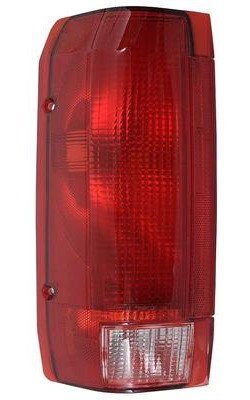 TR13450Y 1989-97 Ford F150, F250, F350, Bronco; Tail Light Lens; w/o Bulb; Drivers Side
